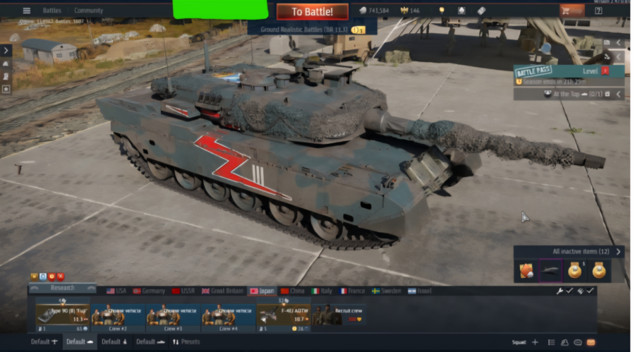 خرید اکانت وارتاندر Type 90 (B) – premium F-4EJ ADTW MiG-15bis ISh کد #39